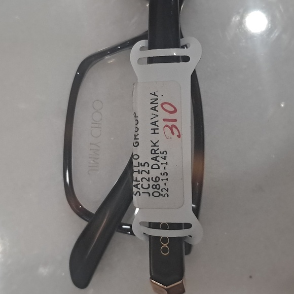 NWT RX-ABLE JIMMY CHOO eyeglass frames JC225 Dark Havana - Picture 5 of 7